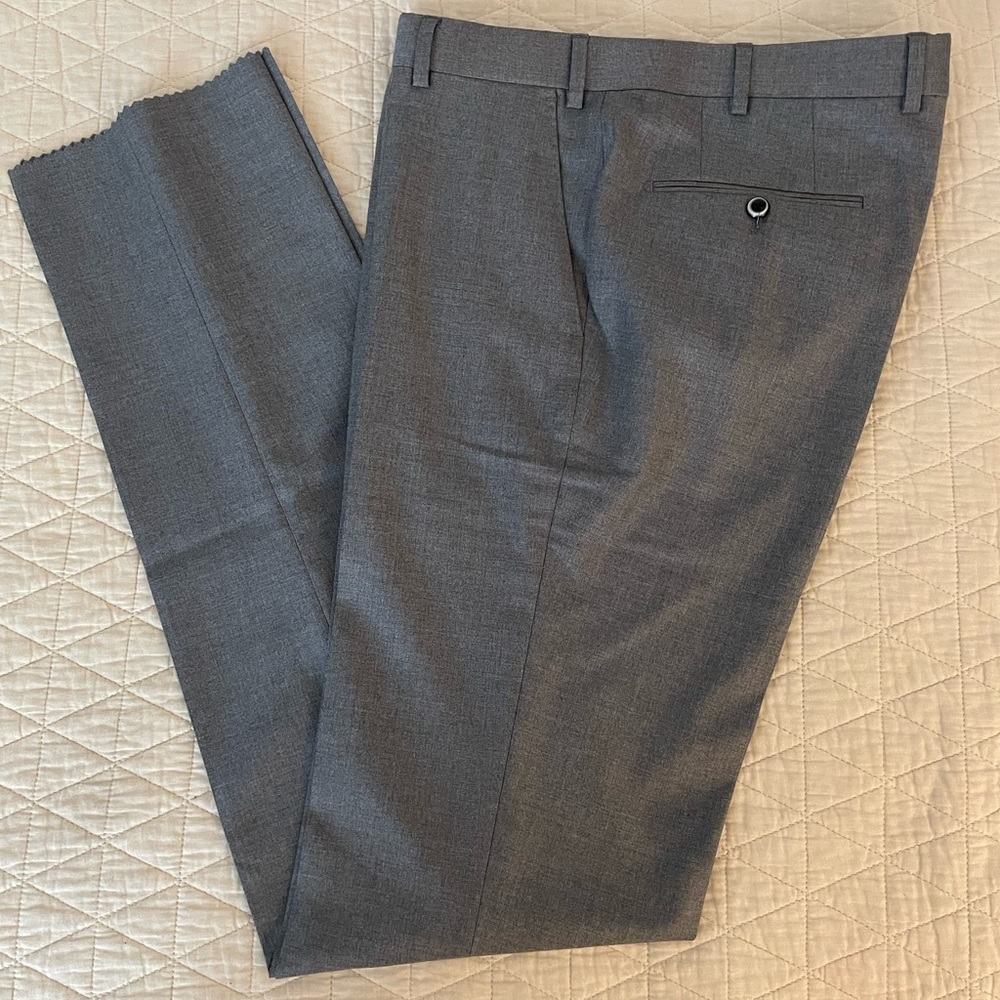 Hiltl DiBiella Barberis Super 110's Wool Flat Front Trouser Size 34 $295 NWT
